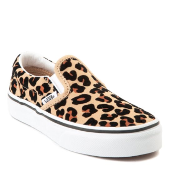 Vans Other - 🐆🐆Leopard Print Vans Slip On Skate Shoe, Kids US 2/32.5
